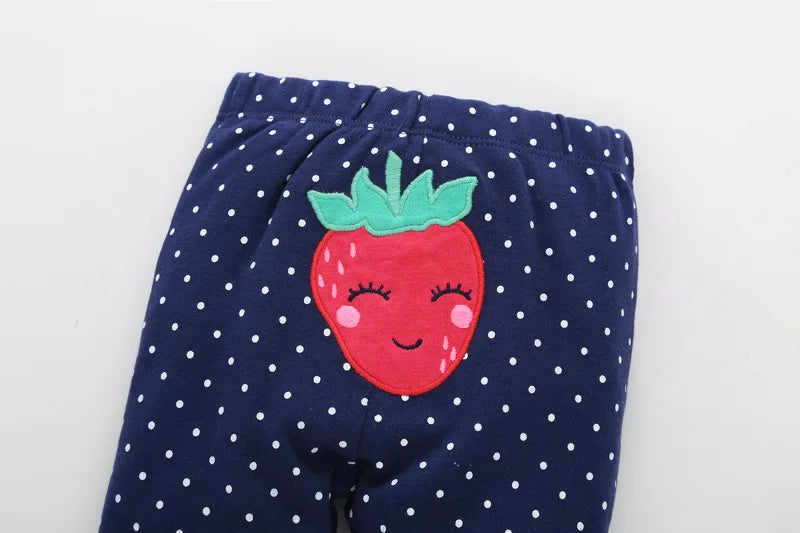 Baby Clothes Set – 100% Cotton Cartoon Bodysuit & Pants for Newborn Boys & Girls