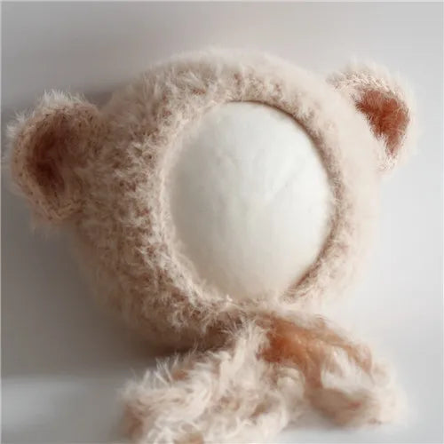 Newborn Bear Hat – Soft Baby Photography Prop for Boys & Girls