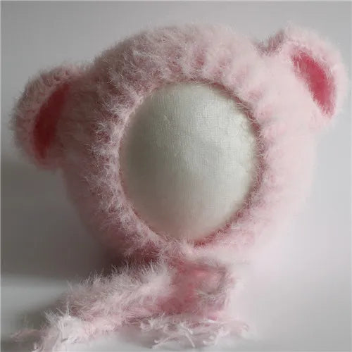 Newborn Bear Hat – Soft Baby Photography Prop for Boys & Girls