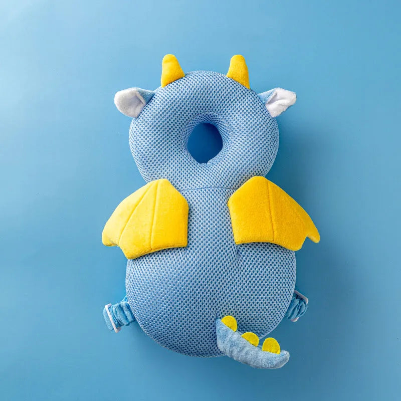 Baby Head Protector Pillow – Soft Backpack Cushion for Toddlers (1–3 Years, Cartoon Design)