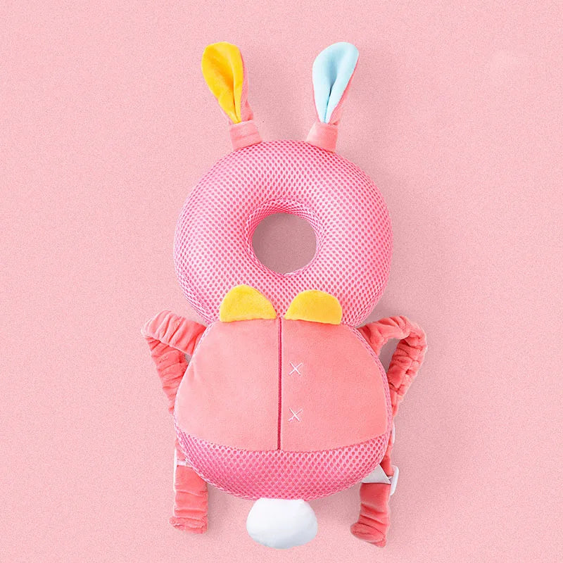 Baby Head Protector Pillow – Soft Backpack Cushion for Toddlers (1–3 Years, Cartoon Design)