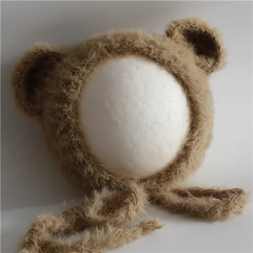 Newborn Bear Hat – Soft Baby Photography Prop for Boys & Girls