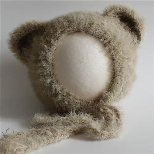 Newborn Bear Hat – Soft Baby Photography Prop for Boys & Girls
