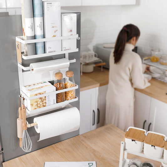 Magnetic kitchen storage rack