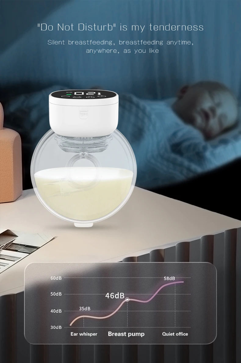 Wearable Electric Breast Pump – Hands-Free, Fully Automatic Milk Extractor for Breastfeeding Moms | Quiet & Portable Nursing Solution
