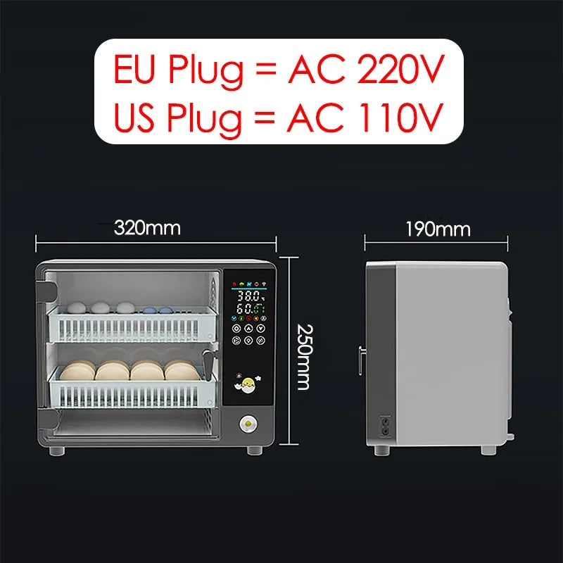 Dreamburgh 24-Egg Fully Automatic Digital Incubator with Auto Turner & Humidity Control