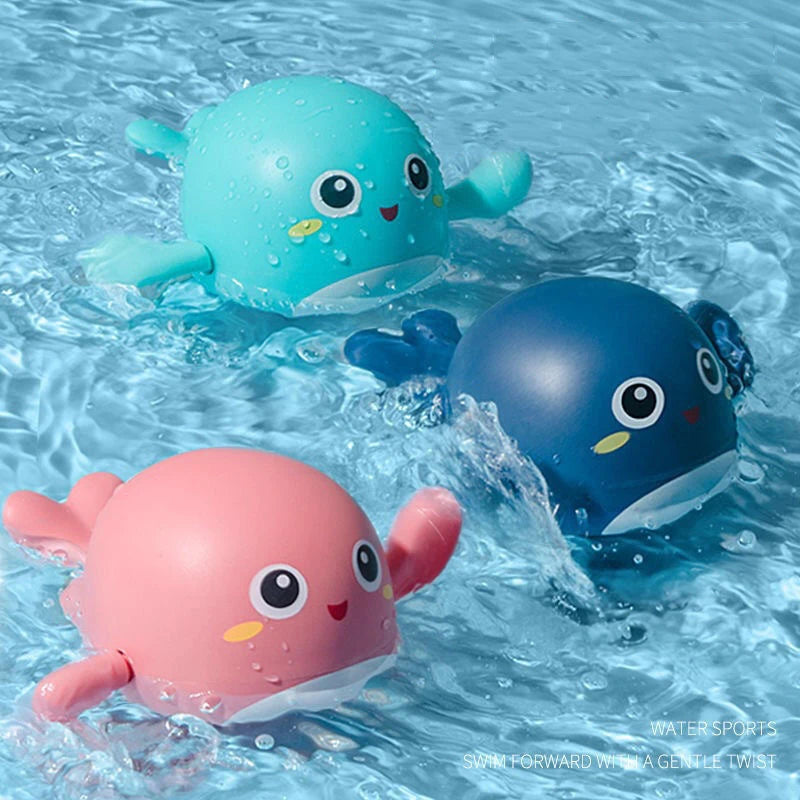Baby Bath Wind-Up Swimming Toys – Clockwork Animal Water Play for Toddlers & Kids