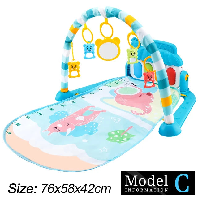 Baby Play Gym with Piano – Musical Activity Mat for Newborns & Toddlers (0–36 Months)
