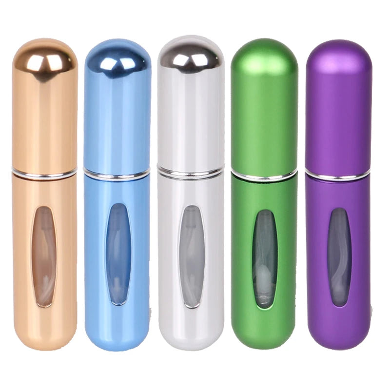5ml Refillable Perfume Atomizer – Portable Travel Spray Bottle for Fragrance & Liquids