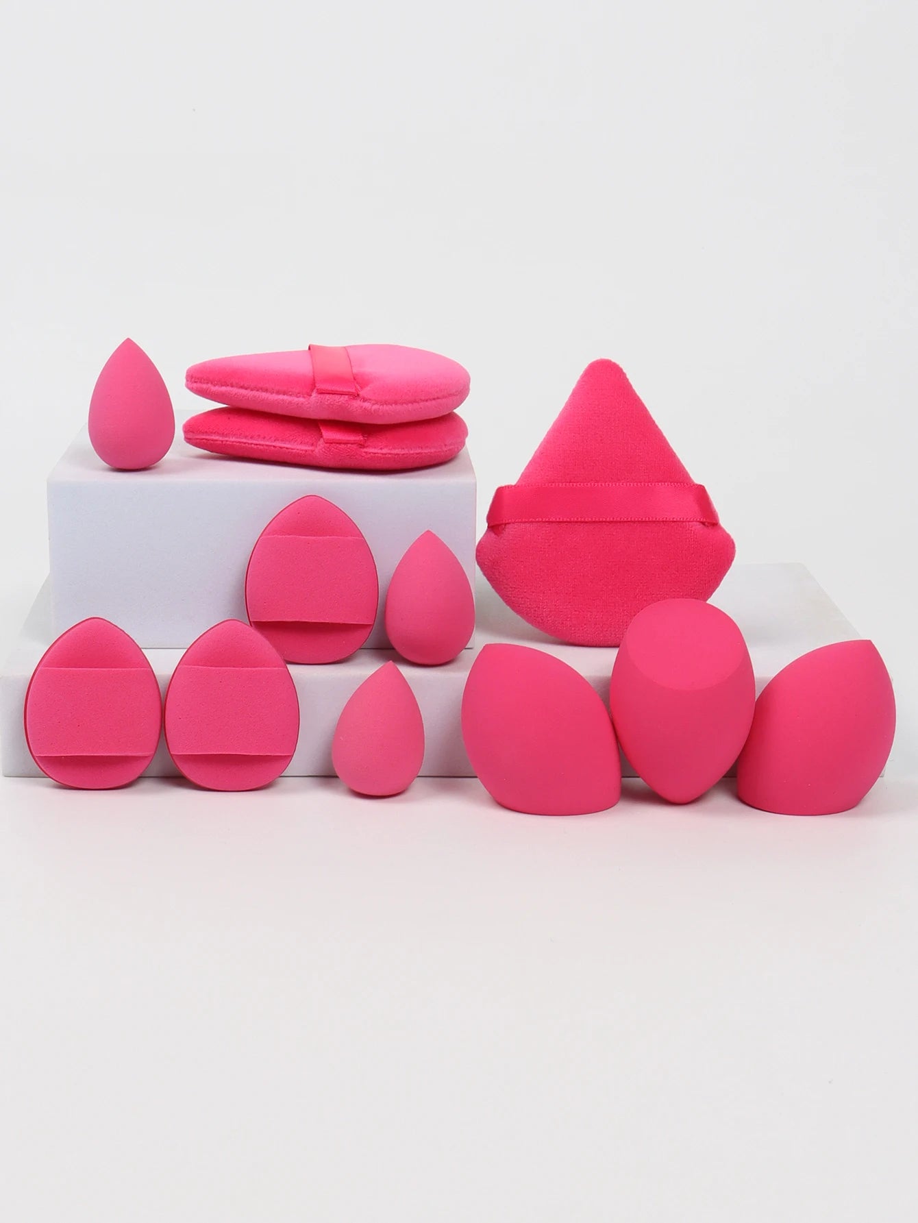 Velvé Beauty 12-Piece Makeup Sponge Set – Ultra-Soft Blenders, Powder Puffs & Cushion Applicators