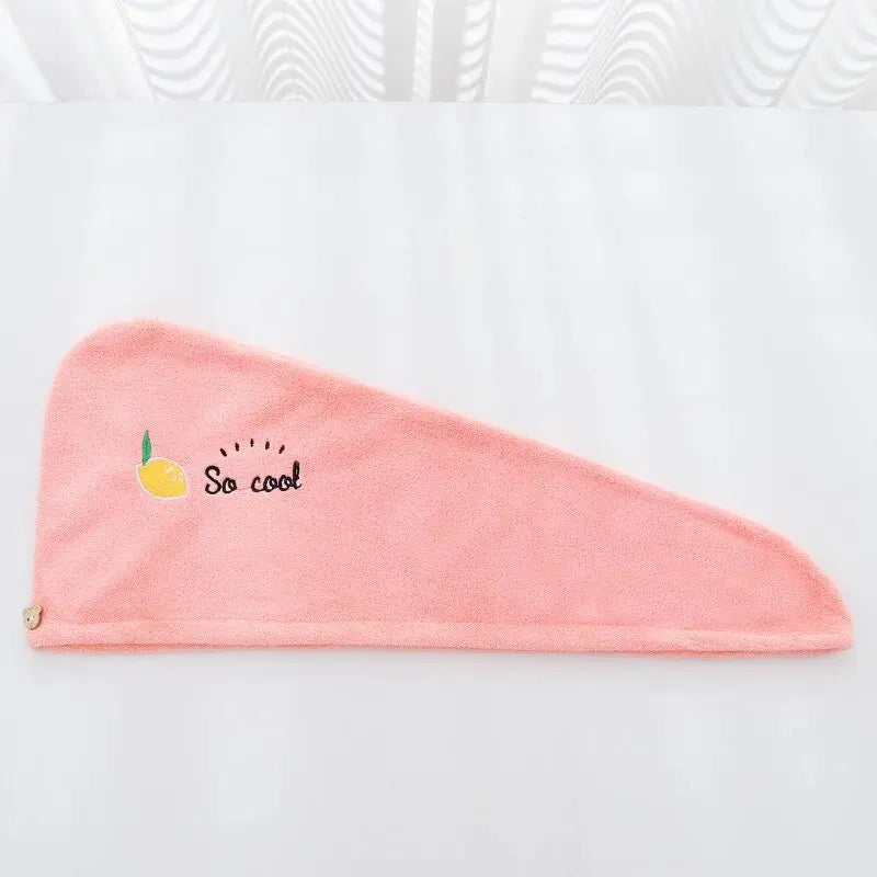 Super Absorbent Hair Drying Hat – Soft, Cute Quick-Dry Towel Wrap for Women & Girls