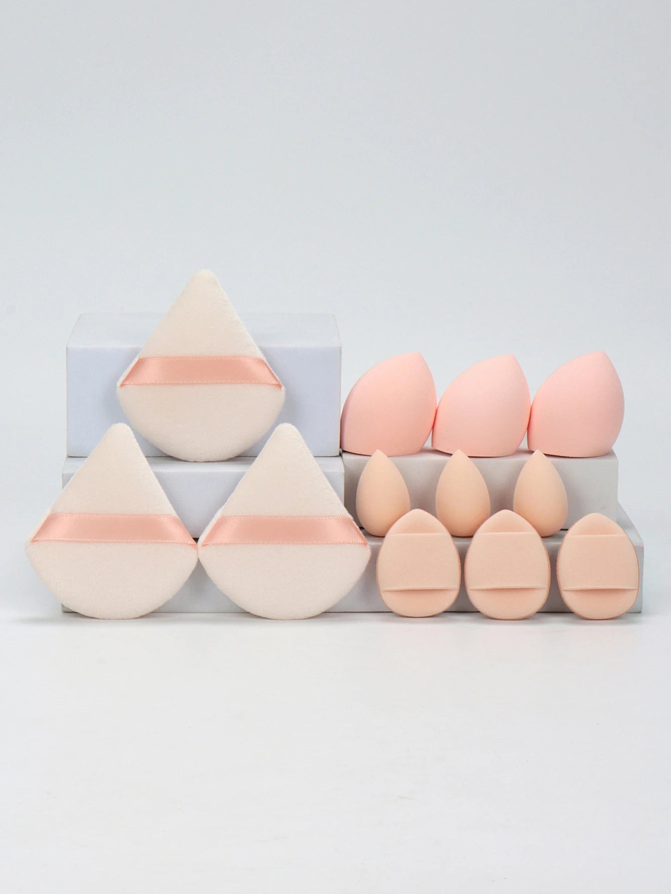 Velvé Beauty 12-Piece Makeup Sponge Set – Ultra-Soft Blenders, Powder Puffs & Cushion Applicators