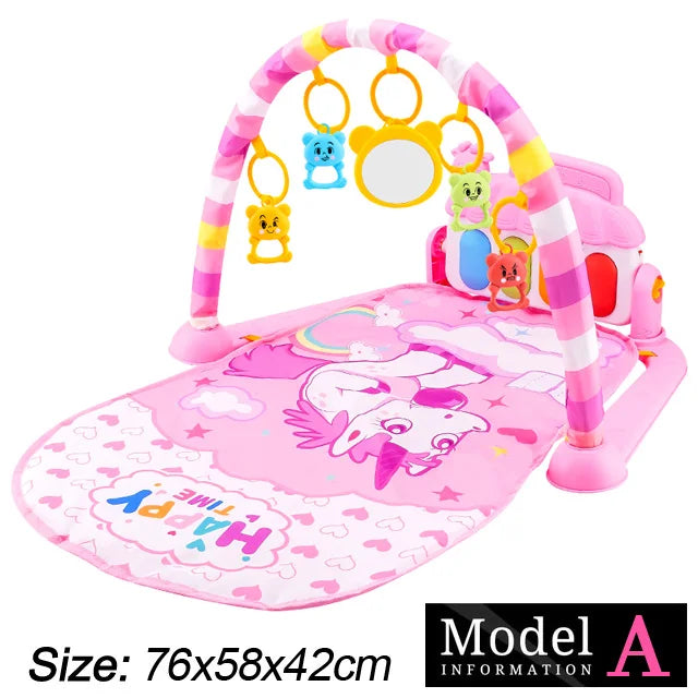 Baby Play Gym with Piano – Musical Activity Mat for Newborns & Toddlers (0–36 Months)