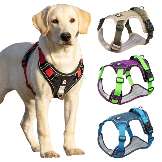Ultimate Tactical Dog Harness – Waterproof, Reflective & Heavy-Duty for Large Dogs