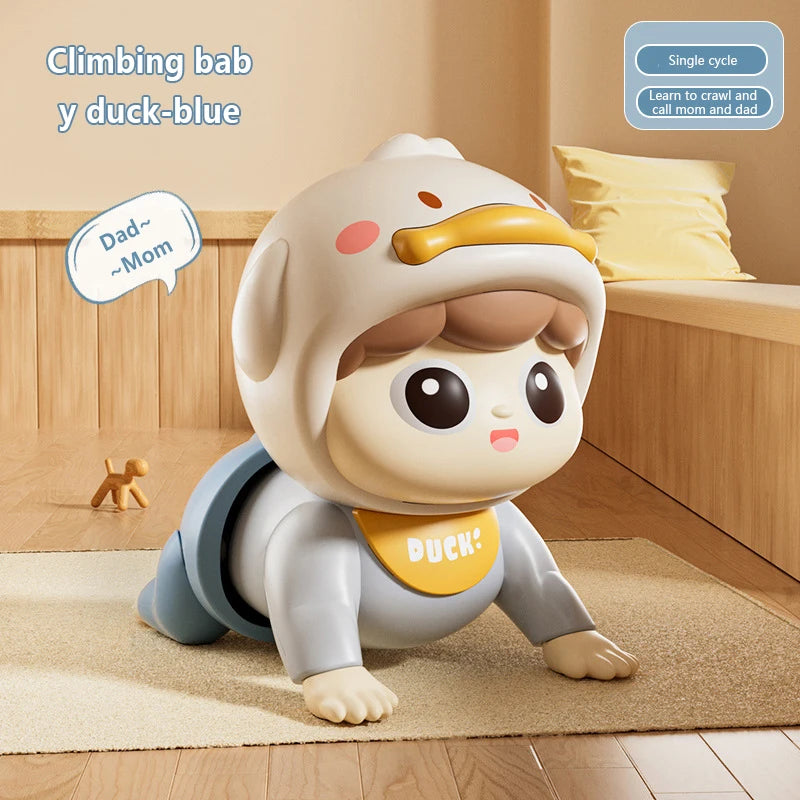 Electric Crawling Baby Toy with Sound – Moving Educational Doll for Toddlers 0-12 Months | Learning to Crawl Gift