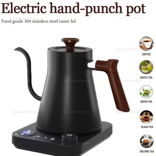 Electric Gooseneck Kettle 900ML – Temperature Control Pour Over Coffee & Tea Kettle