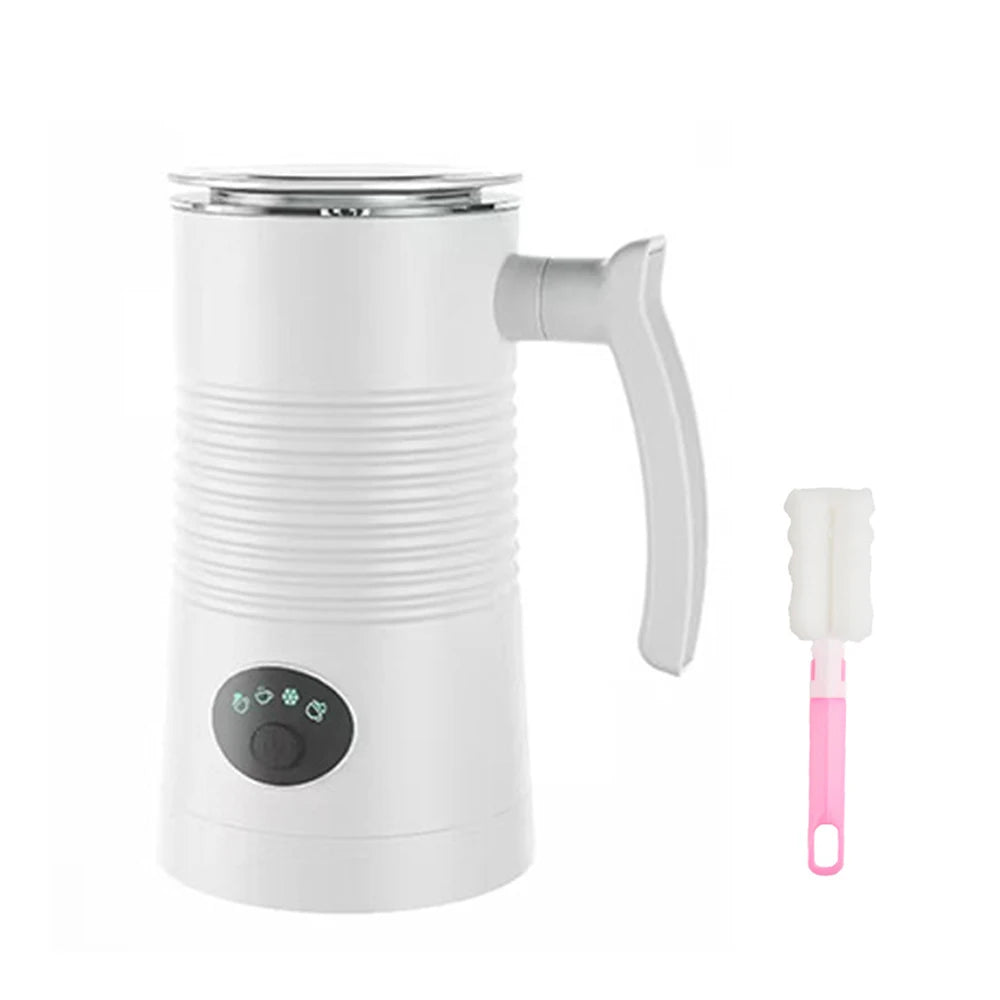 4-in-1 Electric Milk Frother and Steamer – Hot & Cold Foam Maker for Coffee, Latte, Cappuccino