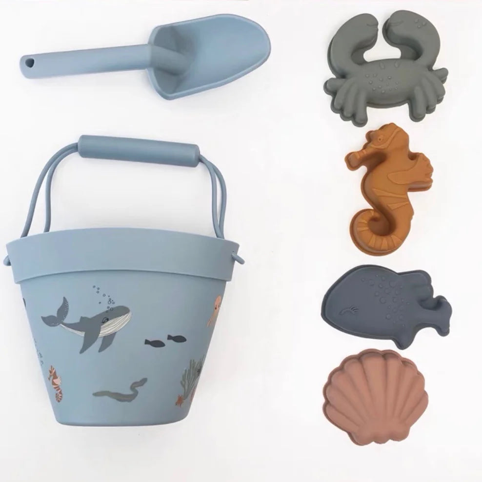 Baby Beach & Bath Toy Set – Cute Animal Swim Toys with Sand Molds for Toddlers & Kids | Summer Water Play & Sandbox Tools