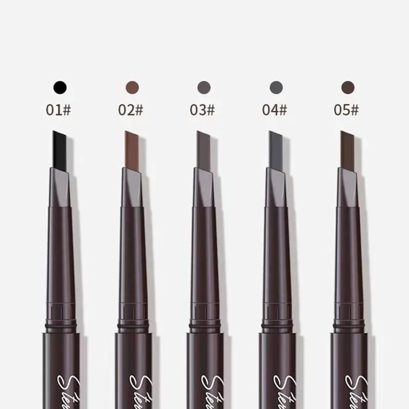 2-in-1 Waterproof Eyebrow Pencil & Brush – Long-Lasting, Smudge-Proof, & Natural Finish