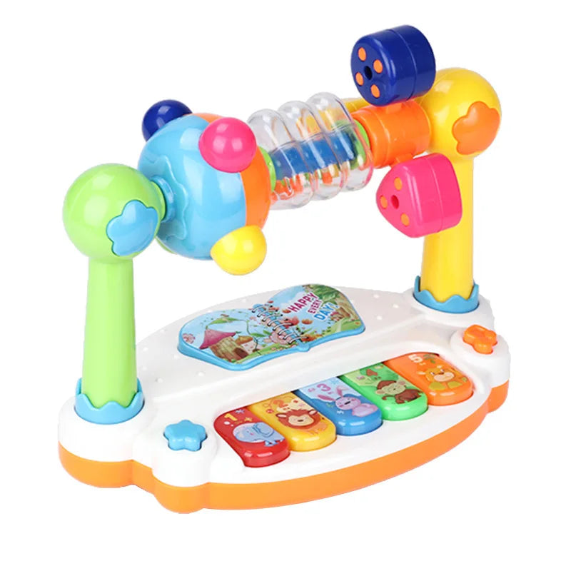 Toddler Musical Piano Toy – Rotating Keyboard with Lights and Sounds for Early Learning