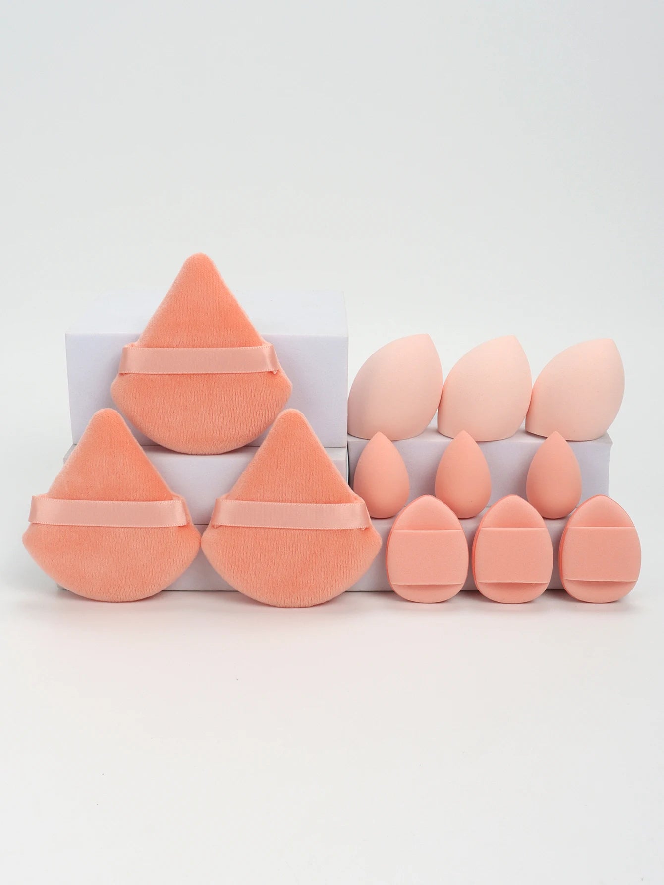 Velvé Beauty 12-Piece Makeup Sponge Set – Ultra-Soft Blenders, Powder Puffs & Cushion Applicators