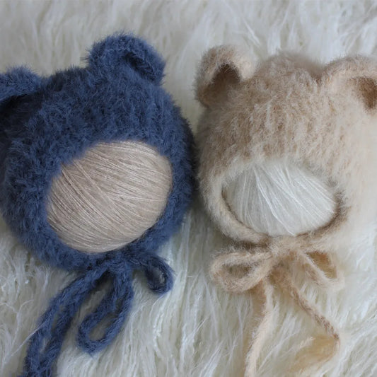 Newborn Bear Hat – Soft Baby Photography Prop for Boys & Girls