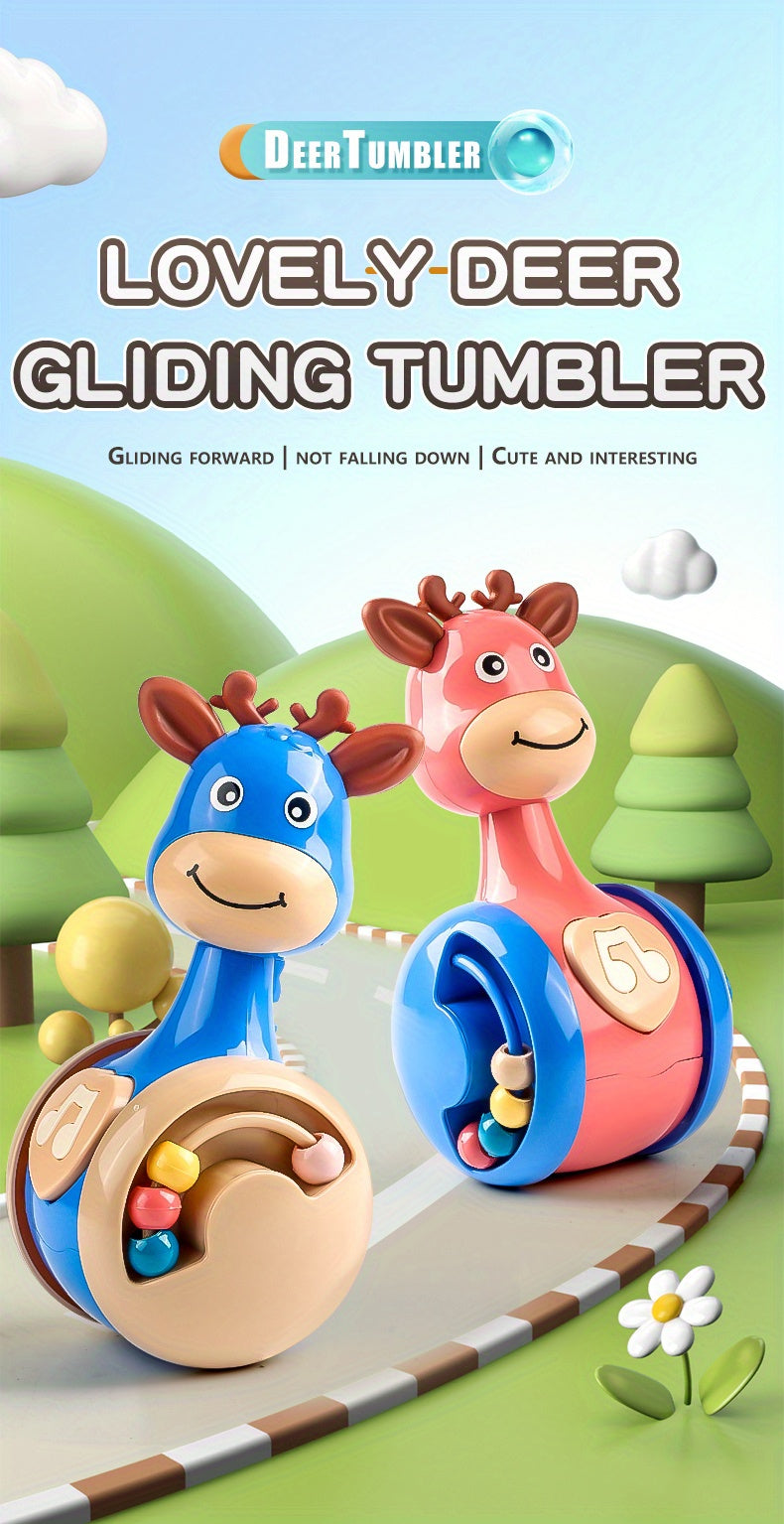 Roly Poly Tumbler Toy for Babies 6-12 Months – Wobbler Climbing & Sensory Learning Toy