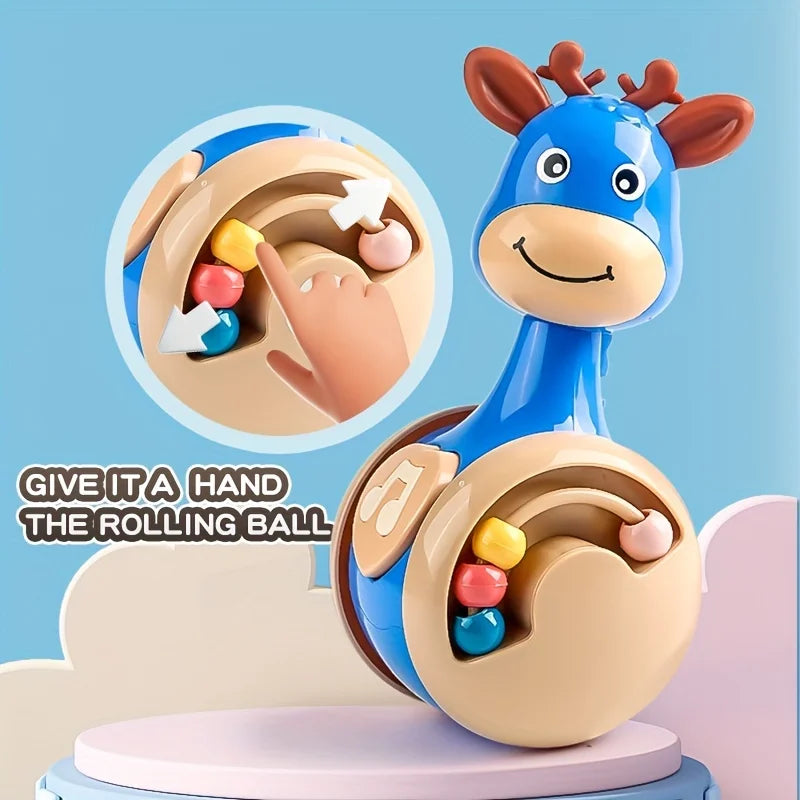 Roly Poly Tumbler Toy for Babies 6-12 Months – Wobbler Climbing & Sensory Learning Toy