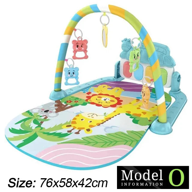 Baby Play Gym with Piano – Musical Activity Mat for Newborns & Toddlers (0–36 Months)