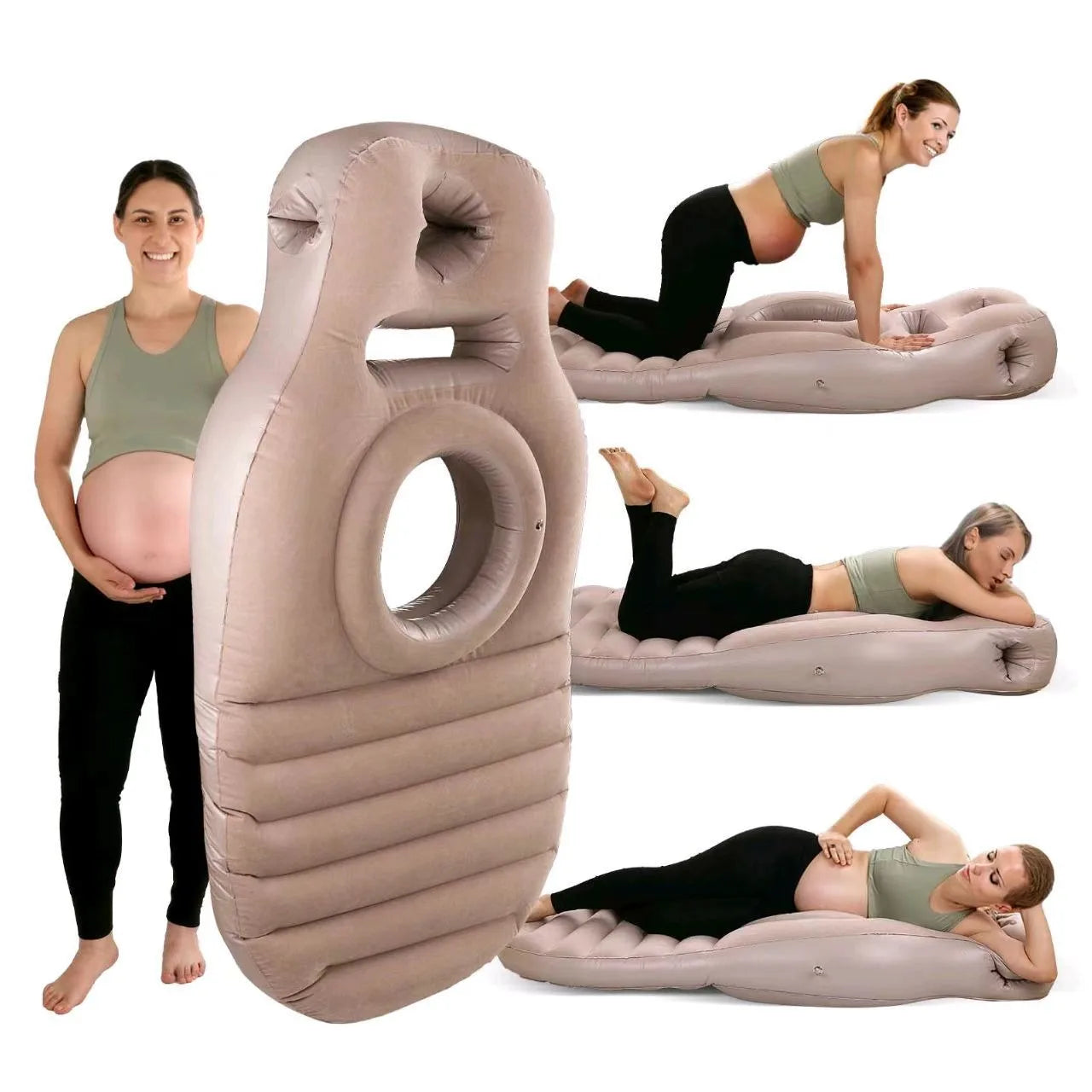 Inflatable Pregnancy Body Pillow – Full Body Maternity Sleeping & Support Mattress