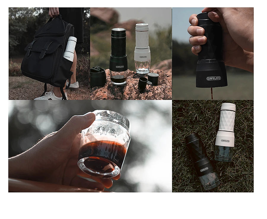Portable Hand-Press Espresso Maker | Enjoy Hot & Cold Brew on the Move.