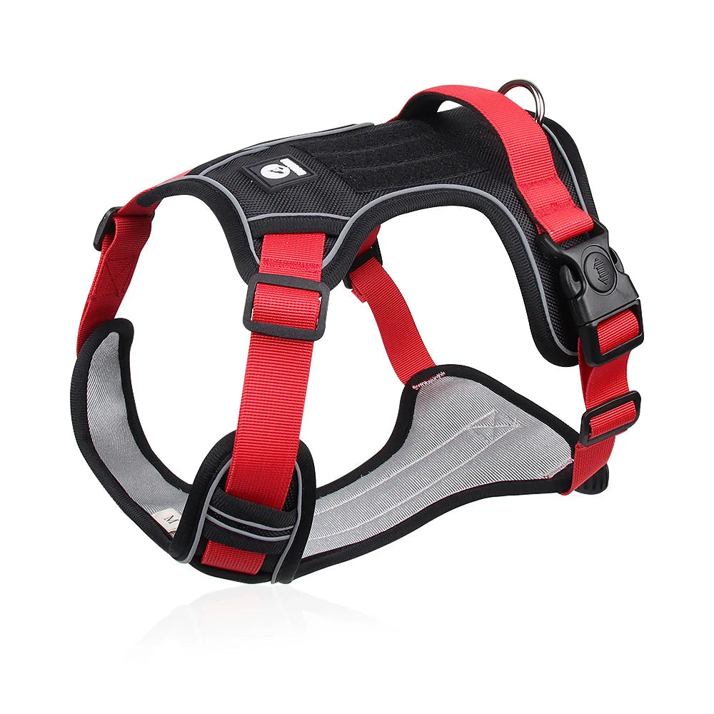 Ultimate Tactical Dog Harness – Waterproof, Reflective & Heavy-Duty for Large Dogs