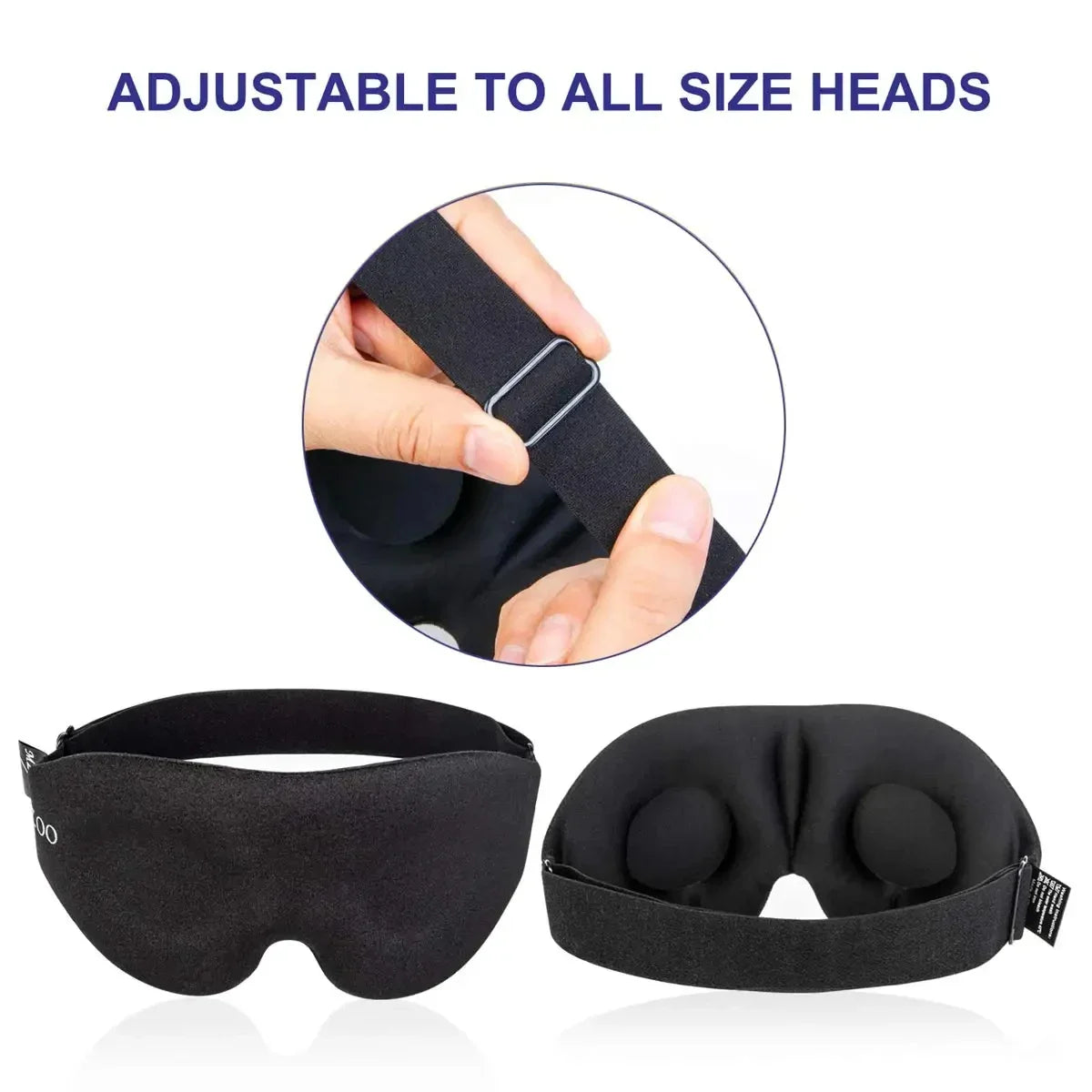 3D Blindfold Sleep Mask – Deep Sleep, Zero Pressure for Men and Women