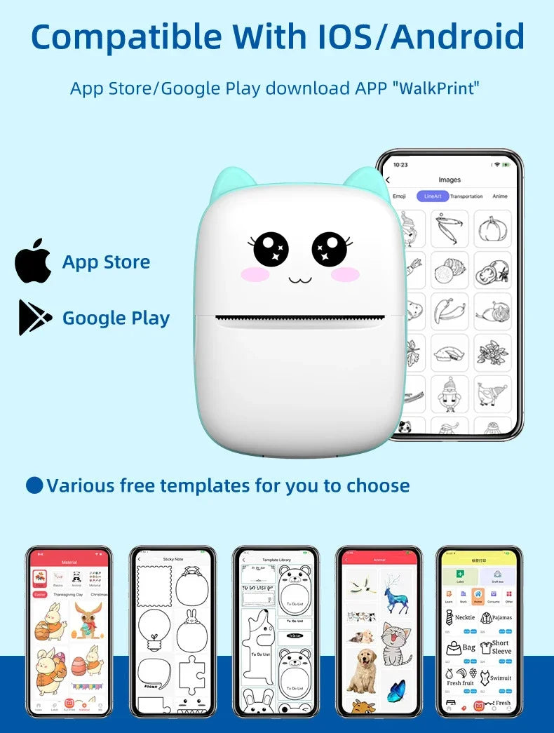QuickPrint Mini – Pocket-Sized Thermal Printer for Android & iOS