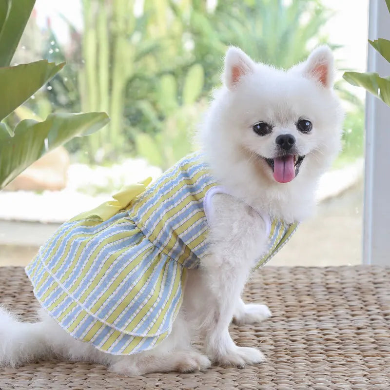 Cute Summer Dog Dress – Lightweight Flower Princess Skirt for Small Dogs & Cats