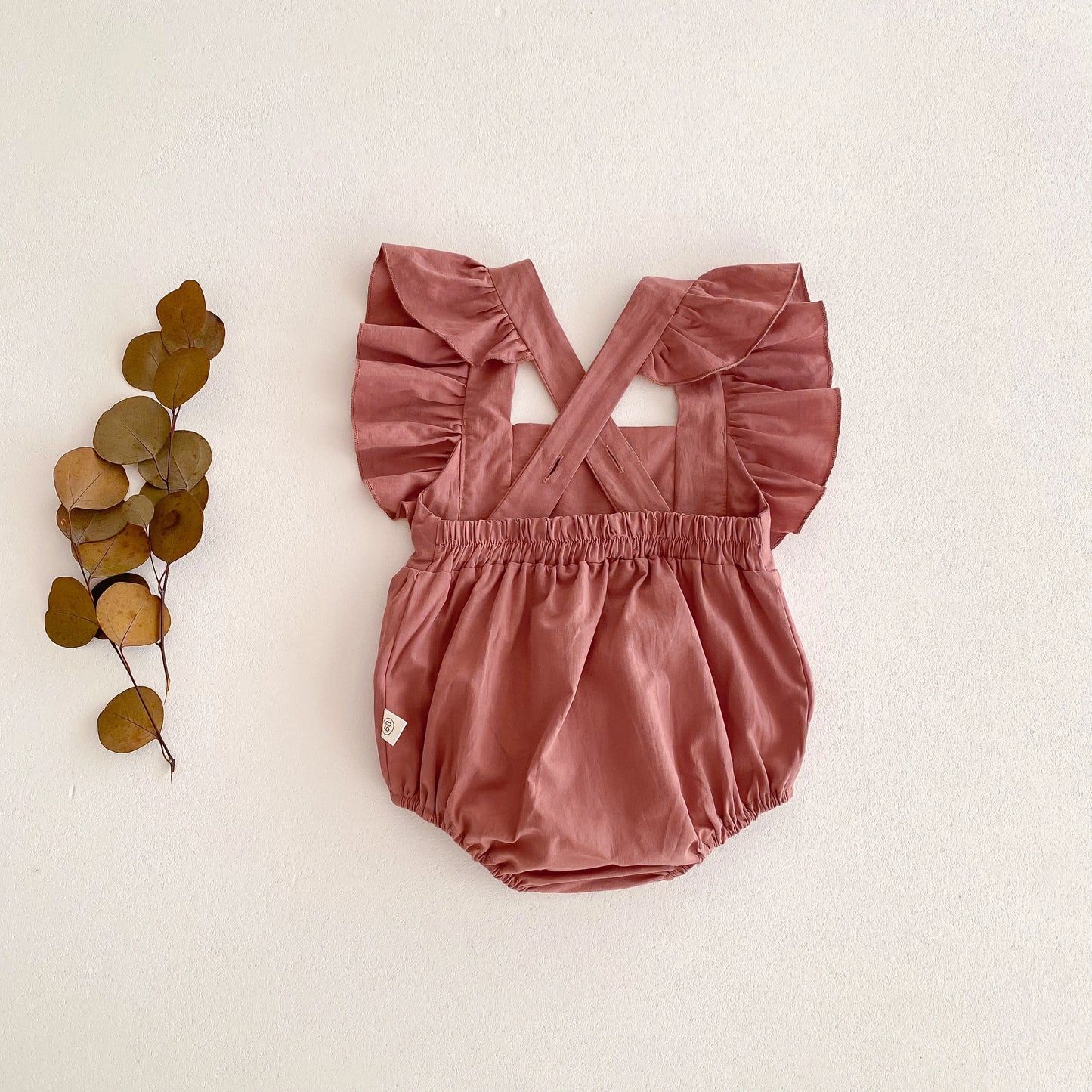 Baby Girl Romper – Solid Cotton Sleeveless Jumpsuit for Summer (0–24 Months)