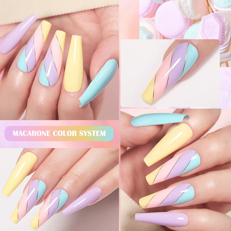 LILYCUTE Gel Nail Polish Set – 7ml Colorful UV Gel Varnish for Manicure | Long-Lasting Semi-Permanent Soak Off Nail Art Base & Top Coat