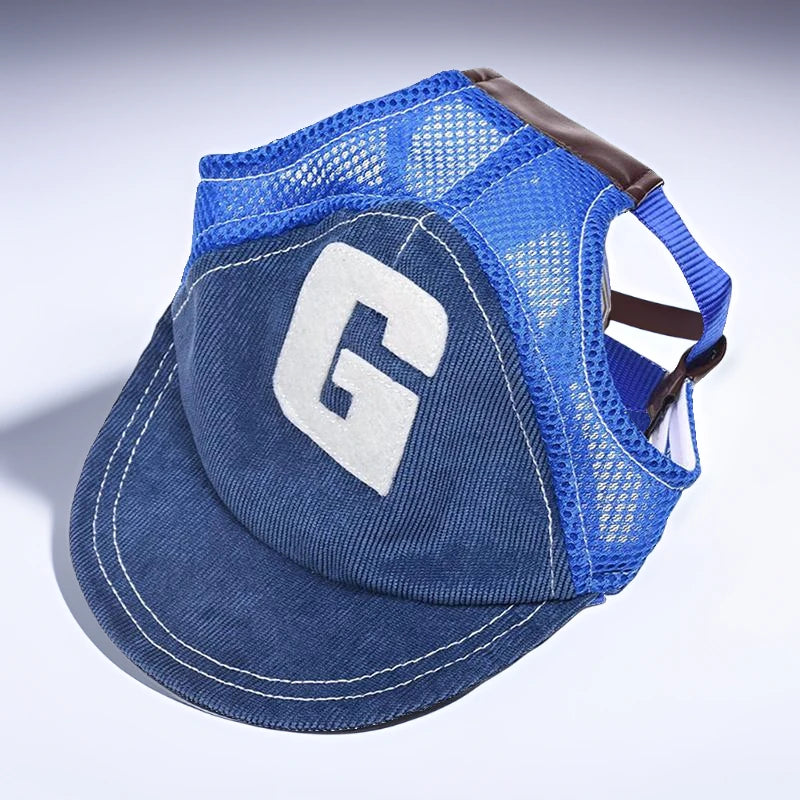 Adjustable Dog Baseball Cap – Pet Sun Hat with Ear Holes for Small, Medium & Large Dogs and Cats