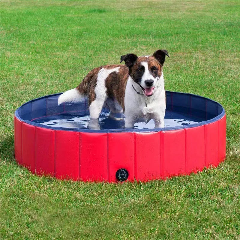 Foldable Dog Bath Pool – Collapsible Pet Swimming & Wading Tub for Small to Large Dogs & Cats