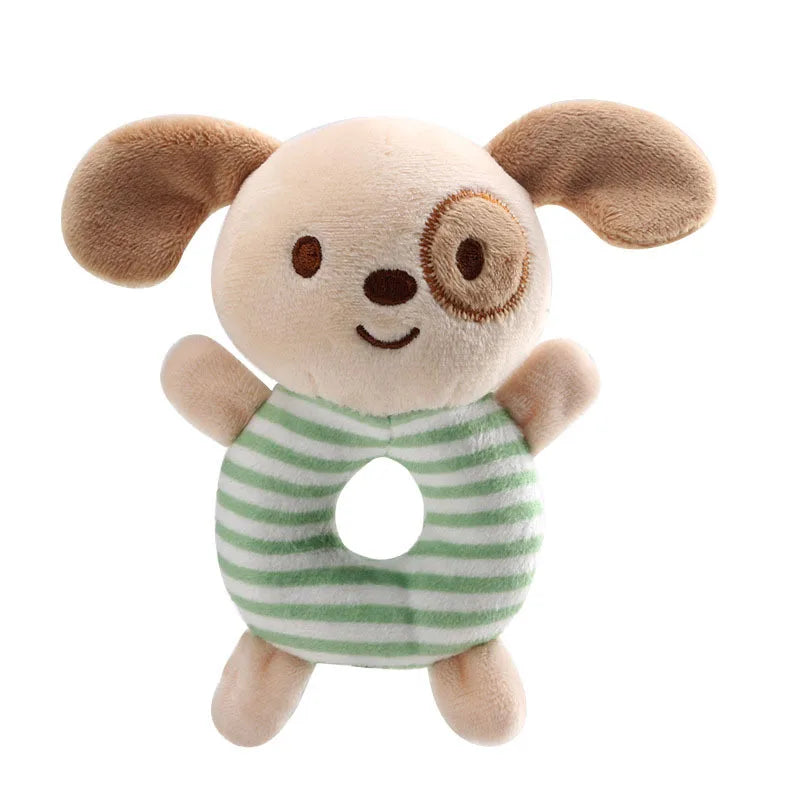 Soft Plush Animal Baby Rattle – Handheld Ring Toy for Newborns & Infants (0-24 Months)