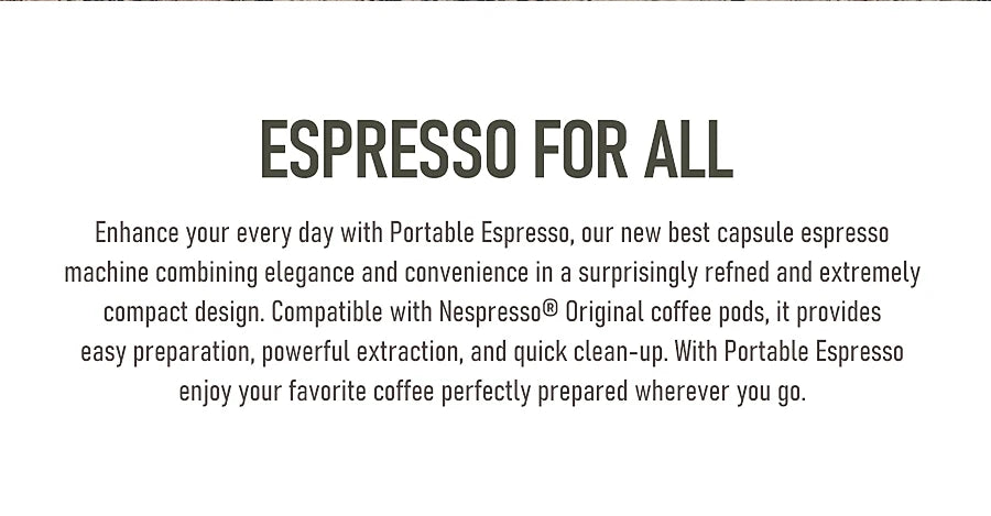 Portable Hand-Press Espresso Maker | Enjoy Hot & Cold Brew on the Move.