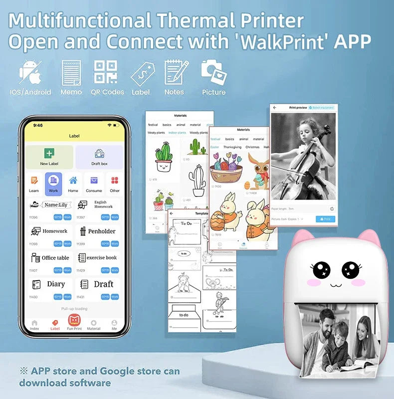QuickPrint Mini – Pocket-Sized Thermal Printer for Android & iOS