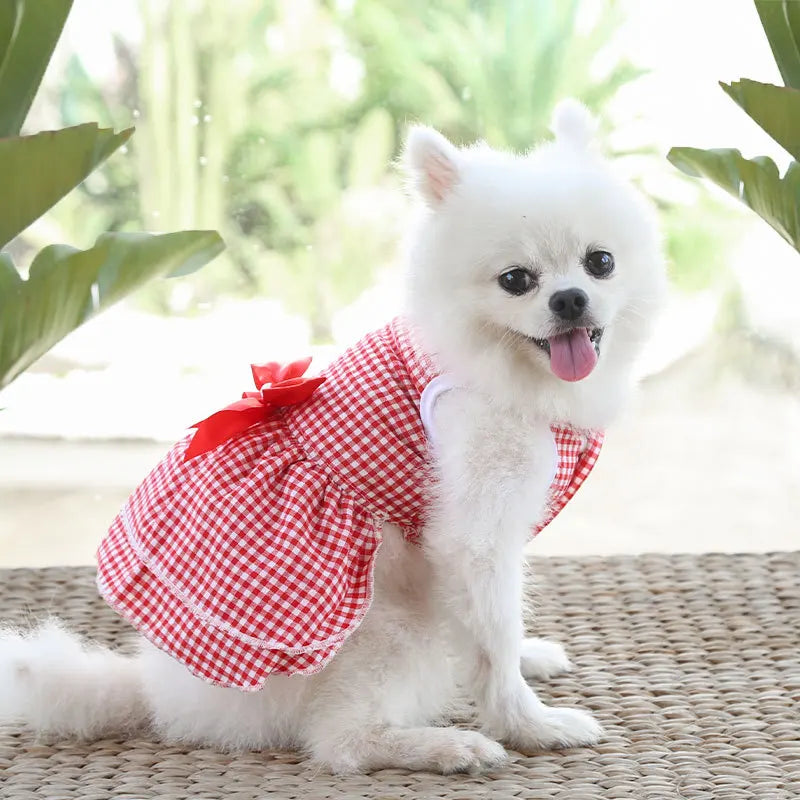 Cute Summer Dog Dress – Lightweight Flower Princess Skirt for Small Dogs & Cats