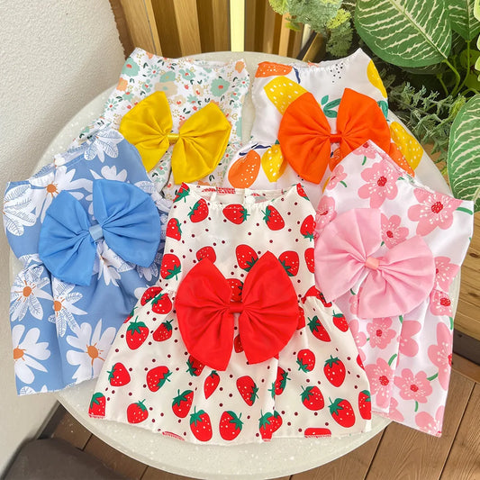 Cute Summer Dog Dress – Lightweight Flower Princess Skirt for Small Dogs & Cats