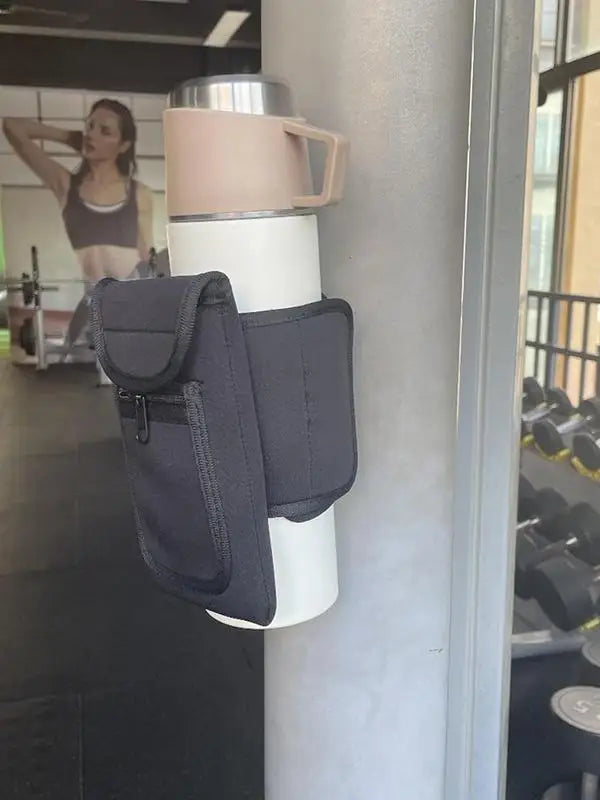 Magnetic Portable Gym Crossbody Water Bottle Carrier