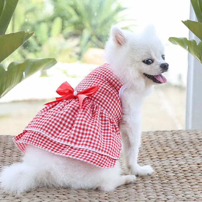 Cute Summer Dog Dress – Lightweight Flower Princess Skirt for Small Dogs & Cats