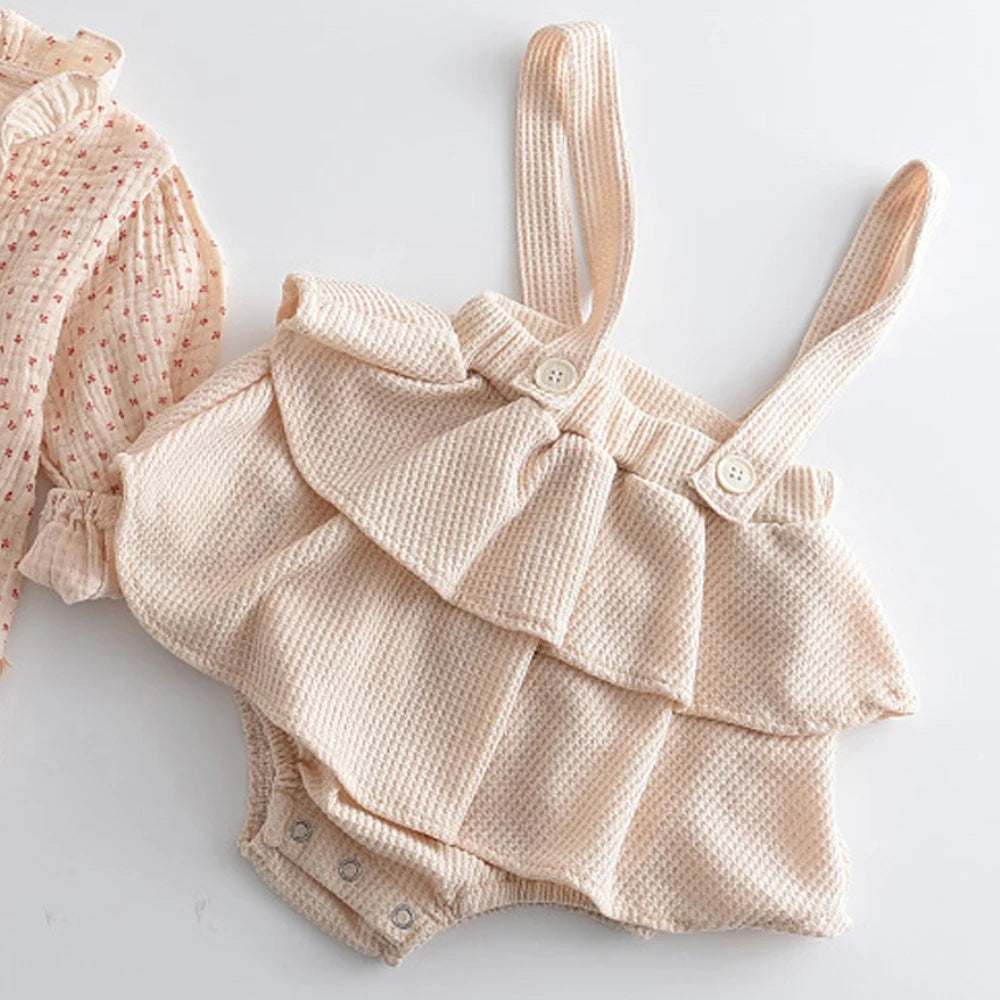 Baby Girl Ruffle Diaper Cover – Cotton Bloomers Shorts for Newborns & Toddlers (Spring & Autumn)