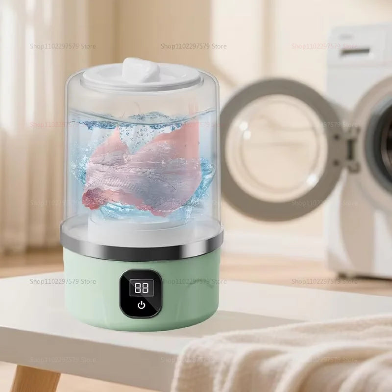 Portable Mini Washing Machine – Compact Laundry Washer for Travel, Dorms & Apartments