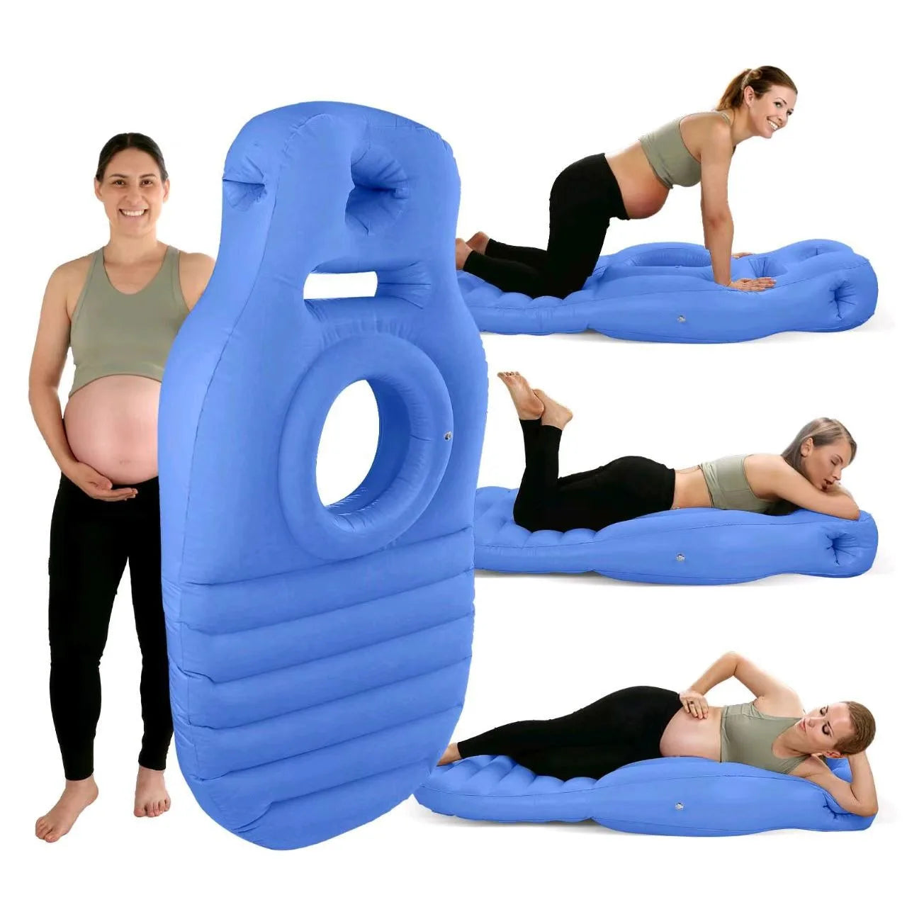Inflatable Pregnancy Body Pillow – Full Body Maternity Sleeping & Support Mattress