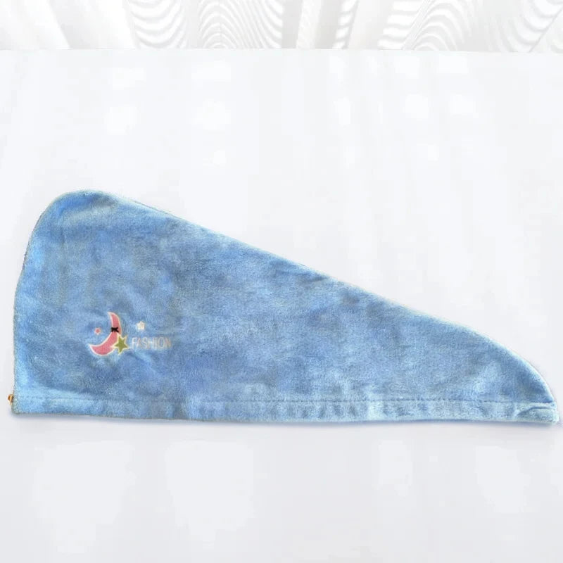 Super Absorbent Hair Drying Hat – Soft, Cute Quick-Dry Towel Wrap for Women & Girls